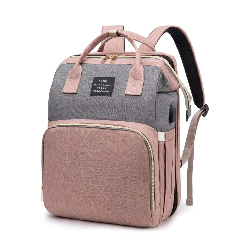 Vyno Nomade™ – Sac à Langer Bébé 3-en-1 avec Lit Pliable, USB & Isotherme