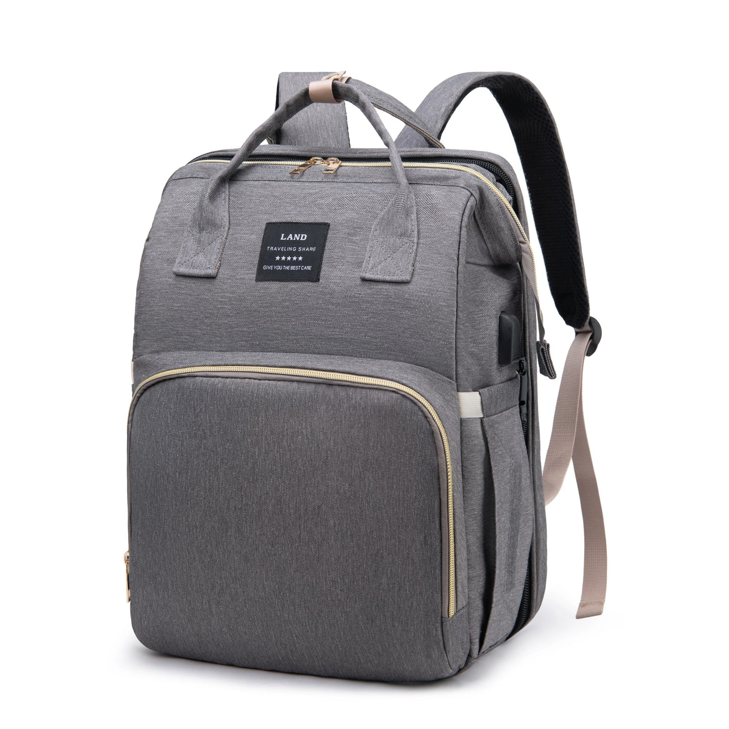 Vyno Nomade™ – Sac à Langer Bébé 3-en-1 avec Lit Pliable, USB & Isotherme