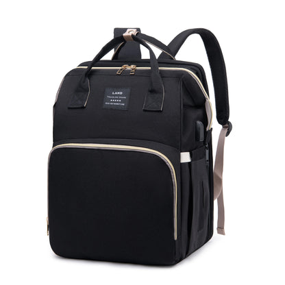 Vyno Nomade™ – Sac à Langer Bébé 3-en-1 avec Lit Pliable, USB & Isotherme